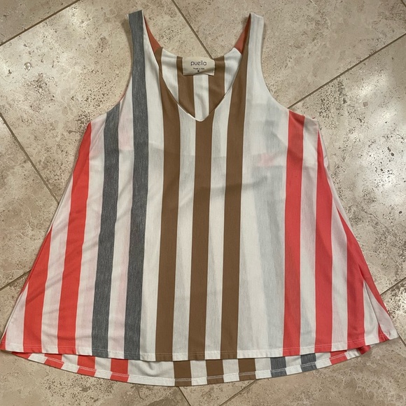 Plus Size Sunnybrook Striped Swing Tank Top